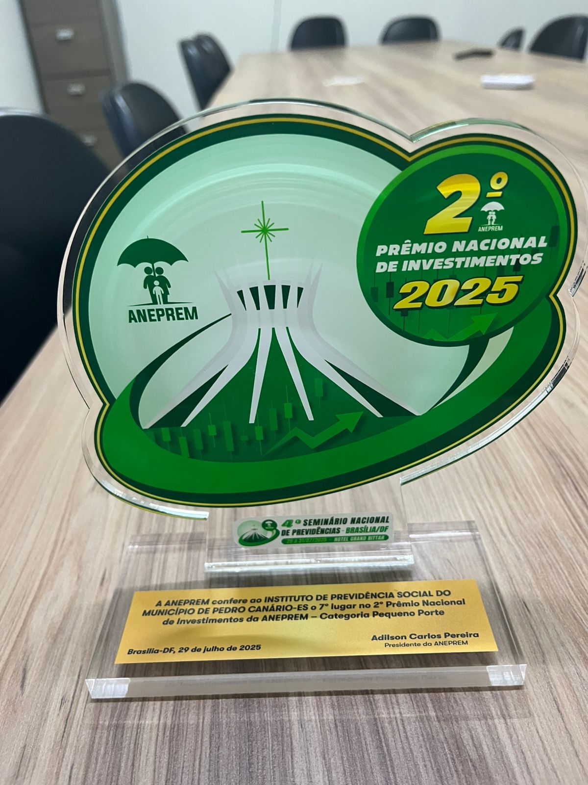 IPASPEC recebe Prêmio Nacional de Investimentos